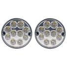 KIT 2 Lanterna Traseira Ônibus Caminhão Bugue 96mm 10 Led CR