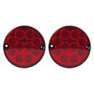 KIT 2 Lanterna Traseira Ônibus Caminhão Bugue 96mm 10 Led VM