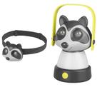 kit 2 Lanternas de LED Infantil Animal Guaxinin Acampamento e Atividades ao Ar Livre