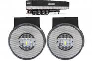 Kit 2 Lanternas Lateral Carreta Randon Led Bivolt Branca Kit 2 Lanternas Lateral Carreta Randon Led Bivolt Branca