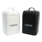 Kit 2 Latas de Biscoitos Cookies Preta Branca Retrô