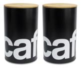 Kit 2 Latas de Café 500g Tampa De Bambu - Herméticas