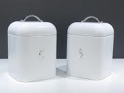 Kit 2 Latas Porta Café E Açúcar Pote Com Alça - Hermética Kit 2 Latas Porta Café E Açúcar Pote Com Alça - Hermética