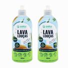 Kit 2 Lava Louças Capim Limão Positiva Hipoalergênico 840ml