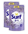 kit 2 Lava Roupa Sabão Líquido Surf Lavanda Refil 900ml