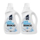 Kit 2 Lava Roupas Members Mark 3L Brancas e Claras Limpeza Suave e Eficiente