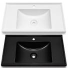 Kit 2 Lavatórios Pia De Lavabo Banheiro 60cm Retangular De Plástico Moderno Resistente
