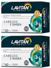 Kit 2 Lavitan Cabelos e Barbas 60 Capsulas Vitaminas