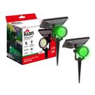 Kit 2 Led De Jardim Iluminação Verde Forte Ip65 Luz Externa