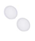 Kit 2 Led Painel Plafon Embutir Redondo 25w Luz Forte