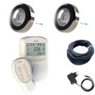 Kit 2 Led Refletor Iluminação Piscina Rgb 6w Cabo 20m Tholz