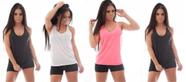 Kit 2 Legging + 4 Regatas Nadador + 2 Tops
