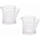 Kit 2 Leiteira de Vidro Com Alça Coleção Colméia 340ml Lyor Kit 2 Leiteira de Vidro Com Alça Coleção Colméia 340ml Lyor