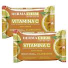 Kit 2 Lenços Demaquilante Reduz Rugas Vitamina C E Dermachem Kit 2 Lenços Demaquilante Reduz Rugas Vitamina C E Dermachem