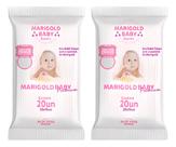 Kit 2 Lenços Umedecidos Marigold Pocket Com 20un
