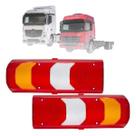 Kit 2 Lente da Lanterna Traseira Mb Atego 2013 A 2025 Actros 2011 A 25 A0025446303 Direito Esquerdo