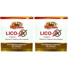 Kit 2 Lico-X Licopeno + Vitamina E + Selênio + Zinco Quelato 120 Cápsulas - Rei Terra