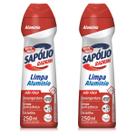 KIT 2 Limpa Alumínio Sapólio Radium Bombril 250 ml