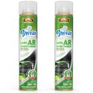 Kit 2 Limpa Ar Condicionado Carro Breeze Lima Limão Proauto 300ml