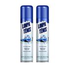 Kit 2 Limpa Tênis Espuma Mágica Limpeza Profunda Rápida Sem Água Remove Sujeiras Alta Eficiência Limpeza a Seco Calçados Branco Couro Tecido