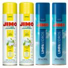 Kit 2 Limpa Vidros + 2 Limpa Box e Banheiro Jimo 400ML