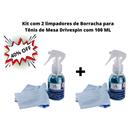 kit 2 limpador de borracha tênis de mesa drivespin 100 ml revitalizador de raquete de ping pong