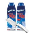 Kit 2 limpador limpa box sanilux 300ml + espatula transpasse