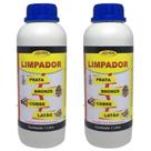 Kit 2 Limpador Limpa Prata Bronze Cobre Latão Allchem 1L Kit 2 Limpador Limpa Prata Bronze Cobre Latão Allchem 1L