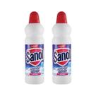 Kit 2 Limpeza Pesada Cloro Ativo Casa Banheiro Sanol 500ml