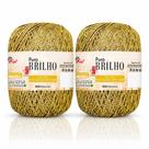 Kit 2 Linhas Puro Brilho 100m/55g - Dourado/Prata, Crochê, Tricô, Artesanato - FIAL Kit 2 Linhas Puro Brilho 100m/55g - Dourado/Prata, Crochê, Tricô, Artesanato - FIAL