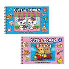 Kit 2 Livro de Colorir Cute & Comfy 07 Azul e 08 Rosa Kit 2 Livro de Colorir Cute & Comfy 07 Azul e 08 Rosa