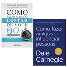 Kit 2 Livros, Como Fazer Alguém Gostar de Você em 90 Segundos + Como Fazer Amigos e Influenciar Pessoas, Dale Carnegie