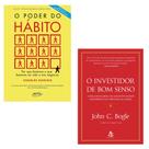 Kit 2 Livros, O Poder Do Hábito, Charles Duhigg + O Investidor De Bom Senso, John C. Bogle