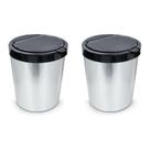 Kit 2 Lixeiras 10 Litros Com Tampa Automática Arqplast
