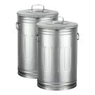 Kit 2 lixeiras americanas lata de lixo 50 litros Kit 2 lixeiras americanas lata de lixo 50 litros
