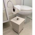 Kit 2 Lixeiras Com Suporte De Papel Higiênico - Stolf Areia