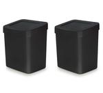Kit 2 Lixeiras De Pia Cozinha 2,5L Banheiro Lavabo Pequena
