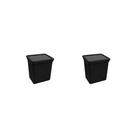Kit 2 Lixeiras de Pia Juta 3,7L Preto 3284 JAGUAR