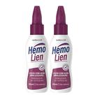 Kit 2 Loção Emoliente e Amolecedora de Unhas e Cutículas Hemolien 20ml