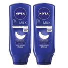 Kit 2 Loção Hidratante Nivea Banho Milk 250ml