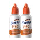 Kit 2 Loção Reparadora de Unha e Pele Gotas Antifungos Homeo Free Nobrevie 30ml