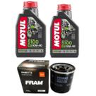Kit 2 Lts Óleo Motul 5100 10w40+ Filtro Fram Vulcan 650 650s