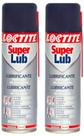 Kit 2 lubrificante óleo desengripante spray 300ml super lub loctite