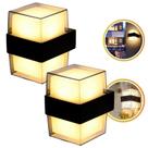 Kit 2 Luminária Arandela Led Luxuosa 10w Branco Quente Elegante Premium Bivolt 65BD5010Q Kit 2 Luminária Arandela Led Luxuosa 10w Branco Quente Elegante Premium Bivolt 65BD5010Q