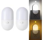 Kit 2 Luminária Bivolt Mini Abajur Decora Infantil Cores Led Tomada