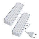 Kit 2 Luminária de Emergência 30 leds Recarregável 110v 220v longa vida util resistente