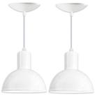 Kit 2 Luminária de Teto Pendente Para Quarto Sala Cozinha