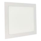Kit 2 Luminária Downlight Led Shine 18w 6500k Embutir Branca Quadrada 22x22cm Bivolt