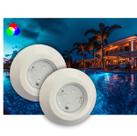 Kit 2 Luminária Led Para Piscinas RGB ABS 9w Até 12m2