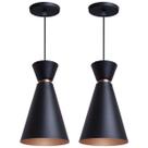 Kit 2 Luminária Pendente Pequim 30 Cm Balcão Bancada Cozinha